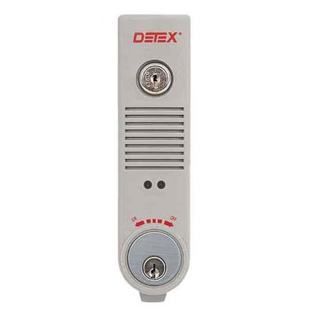 DETEX Detex: Exit Alarm, Surface Mount, Battery Powered, Weatherized, Gray DTX- EAX-500W GRAY